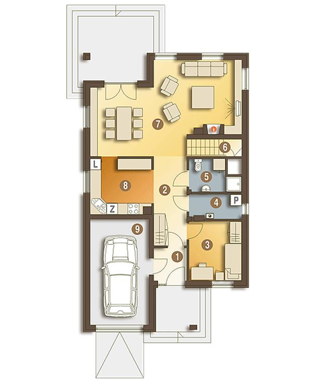 Greta IV z garażem 1-st. [A]