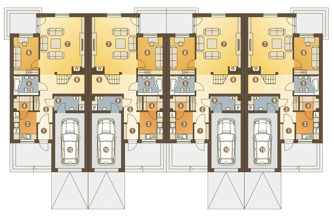 Gwarek z garażem 1-st. [A-SZ]