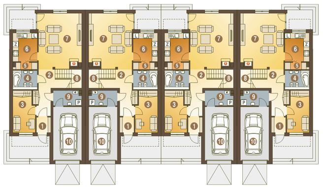 Gwarek II z garażem 1-st. [A-SZ]