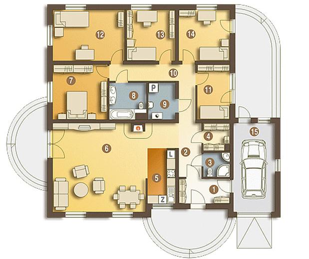 Helenka z garażem 1-st. [A1]