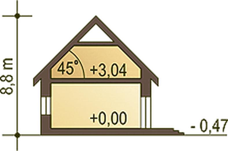 Ala II z garażem 1-st. [A]