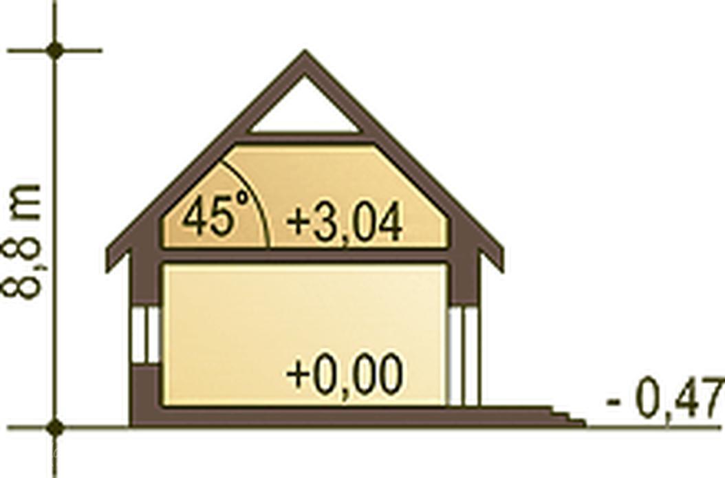 Ala II z garażem 1-st. [A]