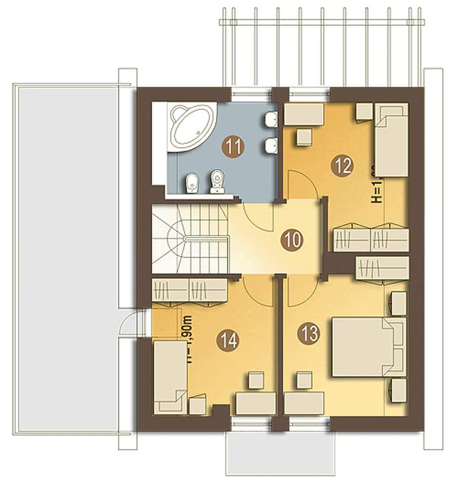 Ala II z garażem 1-st. [A]