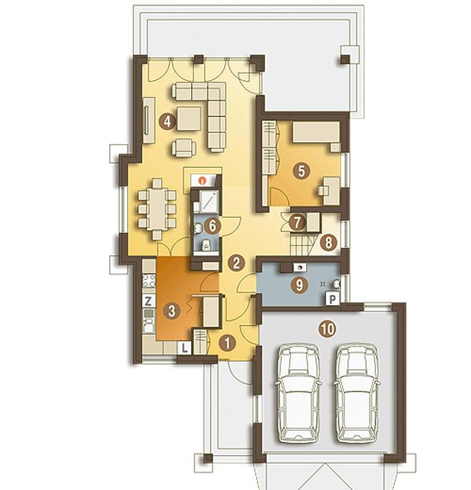 Klaudia II z garażem 2-st. [A]