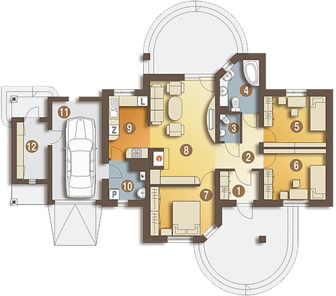 Kuropatwa z garażem 1-st. [A]