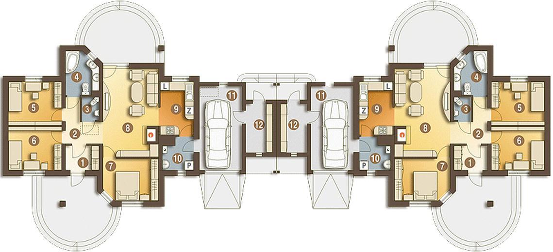 Kuropatwa z garażem 1-st. [A-BL1]
