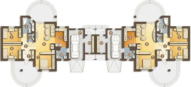 Kuropatwa z garażem 1-st. [A-BL1]