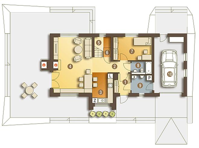 Lenka z garażem 1-st. [A]