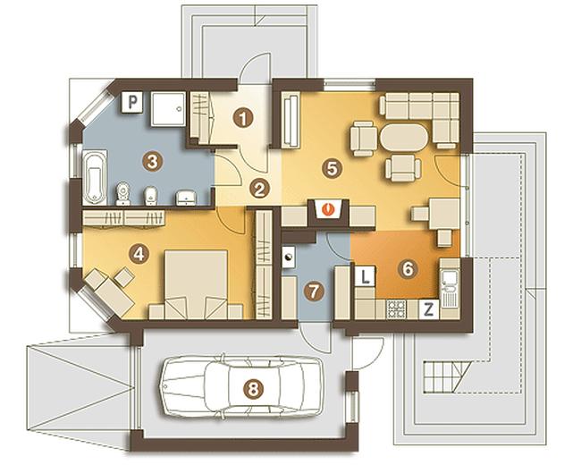 Lolek z garażem 1-st. [A]