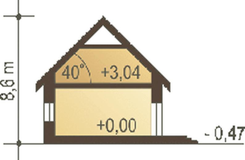 Mars z garażem 1-st. [A]