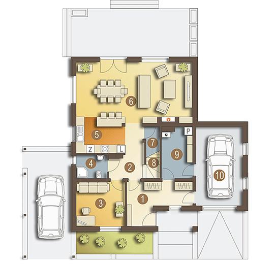 Mars z garażem 1-st. [A]