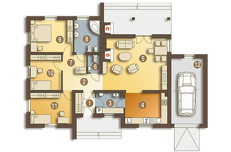 Mateusz z garażem 1-st. [A]