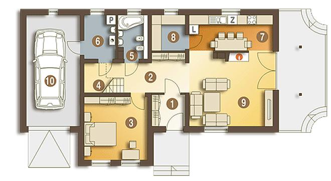 Abigail II z garażem 1-st. [A]