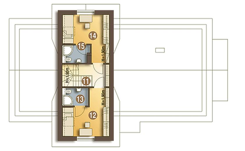 Abigail II z garażem 1-st. [A]