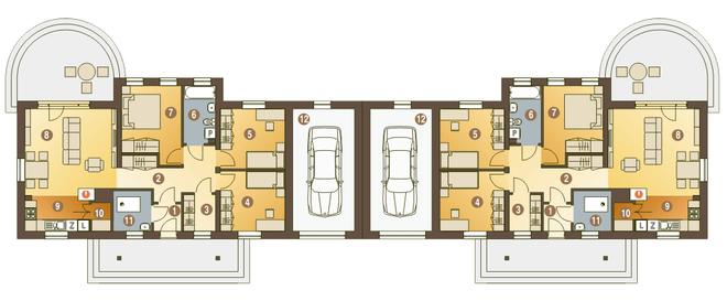 Modraszka z garażem 1-st. [A-BL1]