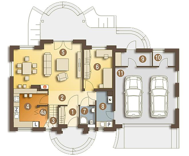 Natalia z garażem 2-st. [A1]