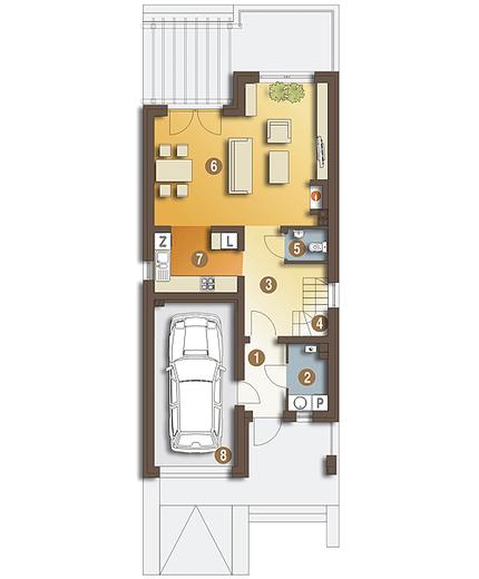 Nina II z garażem 1-st. [A]