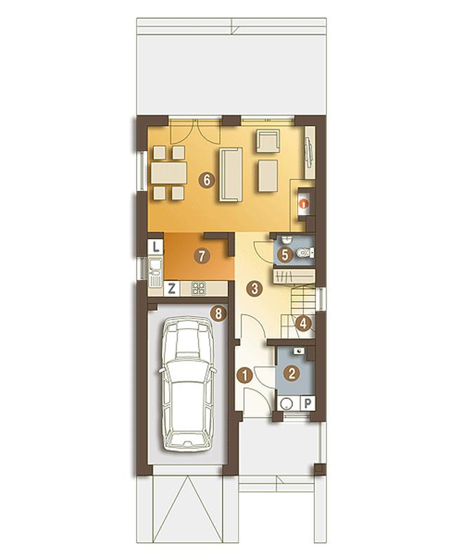 Nina trend z garażem 1-st. [A]