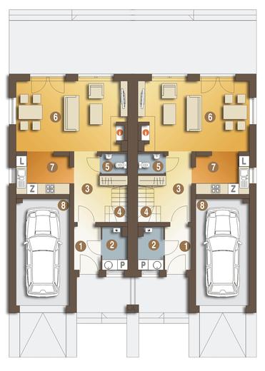 Nina trend z garażem 1-st. [A-BL1]