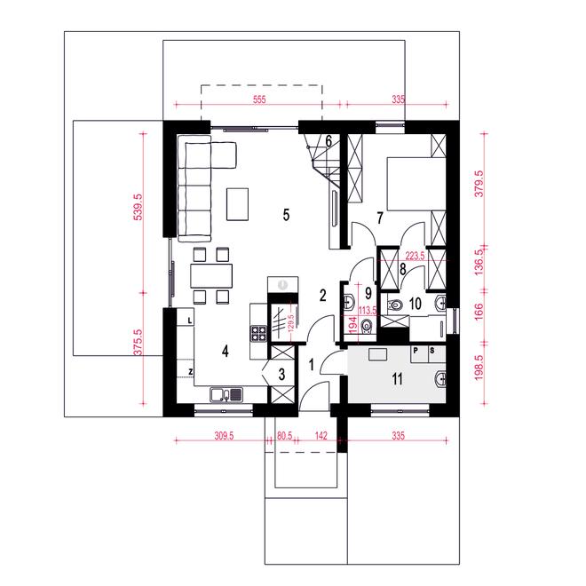 Nowalia bez garażu [B]