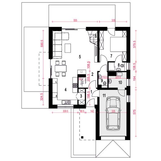 Nowalia Mode z garażem 1-st. [A]