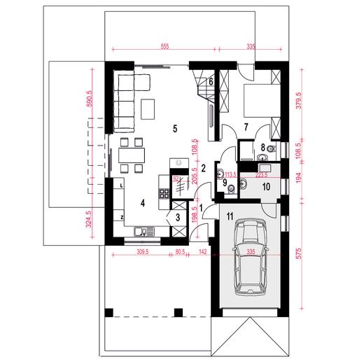 Nowalia Mode z garażem 1-st. [A1]