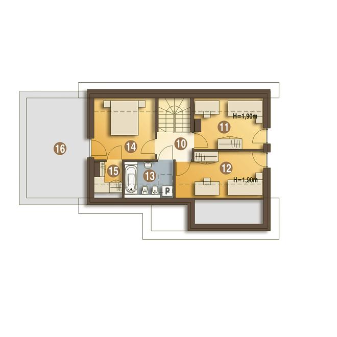 Ogi trend z garażem 1-st. [A]