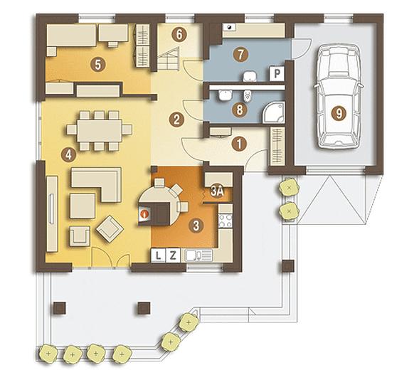 Patryk z garażem 1-st. [A]