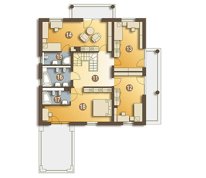 Pustułka z garażem 1-st. [A1]