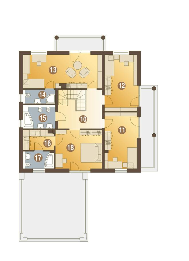 Pustułka z garażem 2-st. [A2]