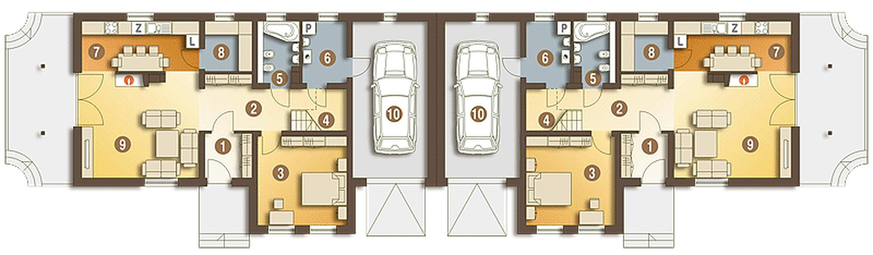 Abigail II z garażem 1-st. [A-BL]