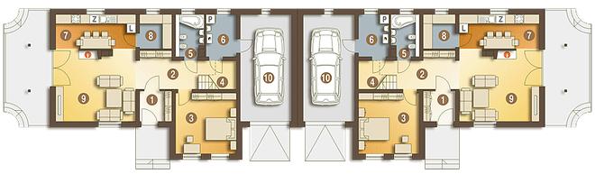 Abigail II z garażem 1-st. [A-BL]
