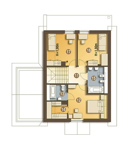 Rumcajs II z garażem 1-st. [A]