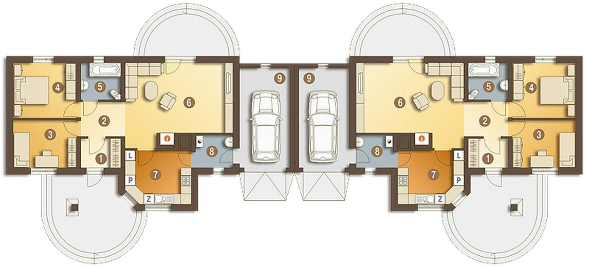 Skowronek z garażem 1-st. [A-BL1]
