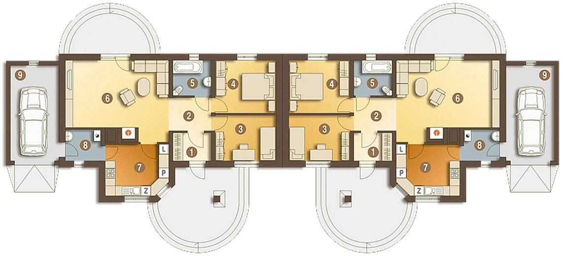 Skowronek z garażem 1-st. [A-BL2]