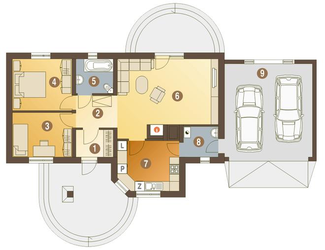 Skowronek z garażem 2-st. [A1]