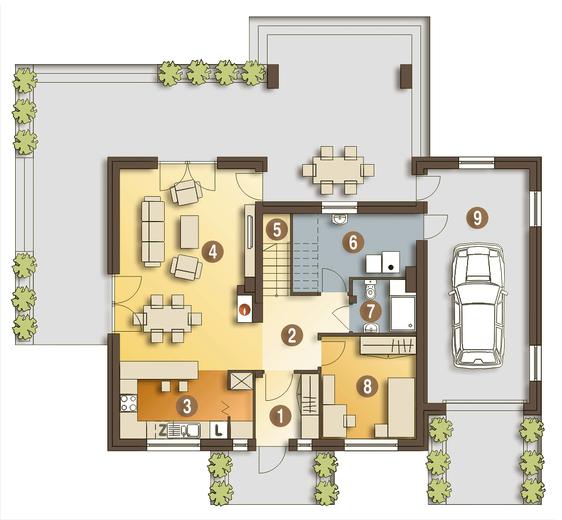 Anabell z garażem 1-st. [A]