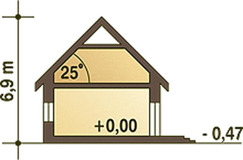 Sroka z garażem 1-st. [A]