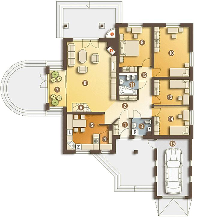 Sroka II z garażem 1-st. [A]