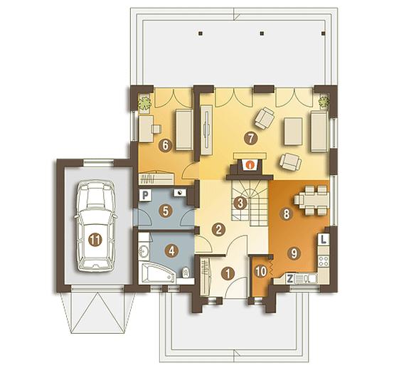 Staś z garażem 1-st. [A]