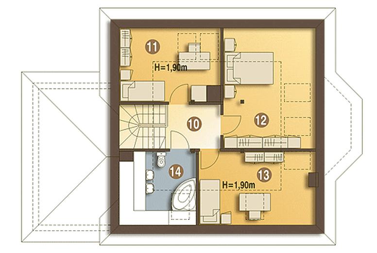 Szpak z garażem 1-st. [A]
