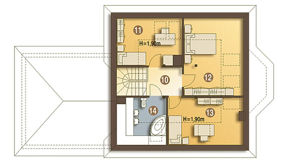 Szpak z garażem 2-st. [A1]