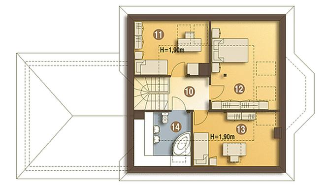 Szpak z garażem 2-st. [A1]