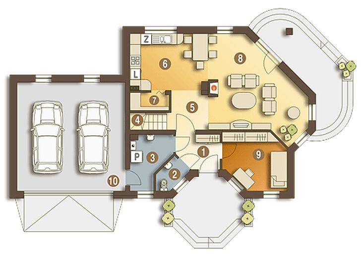 Szpak trend z garażem 2-st. [A]