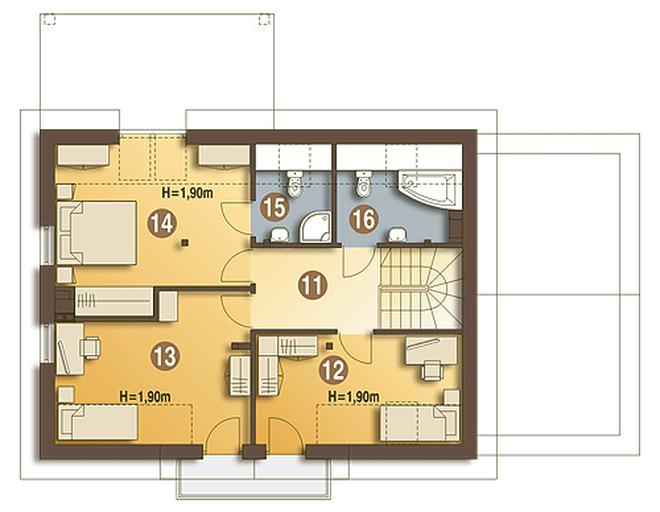 Tymek z garażem 1-st. [A]