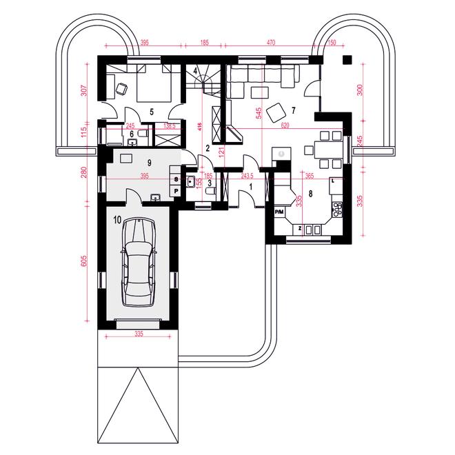 Wega II z garażem 1-st. [A]