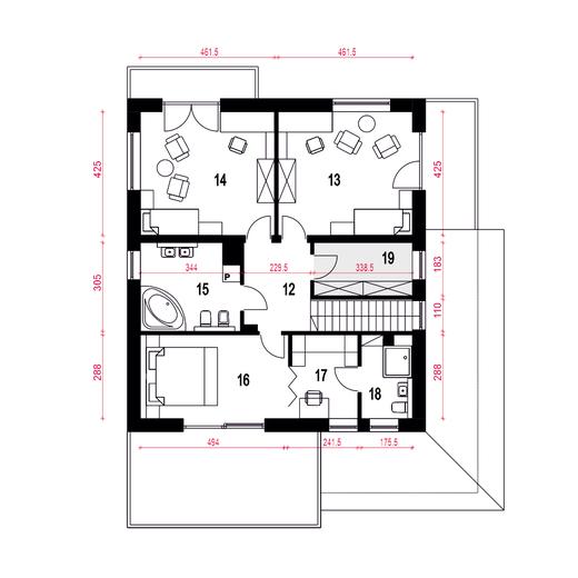 Willa pod kormoranem z garażem 1-st. [A]