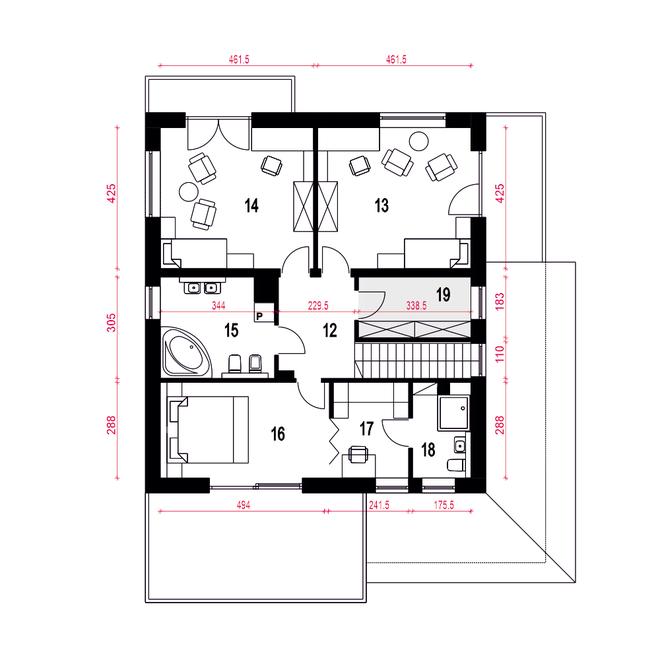 Willa pod kormoranem z garażem 1-st. [A]