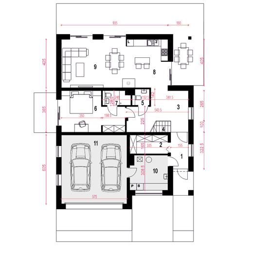 Willa pod kormoranem II z garażem 2-st. [A]