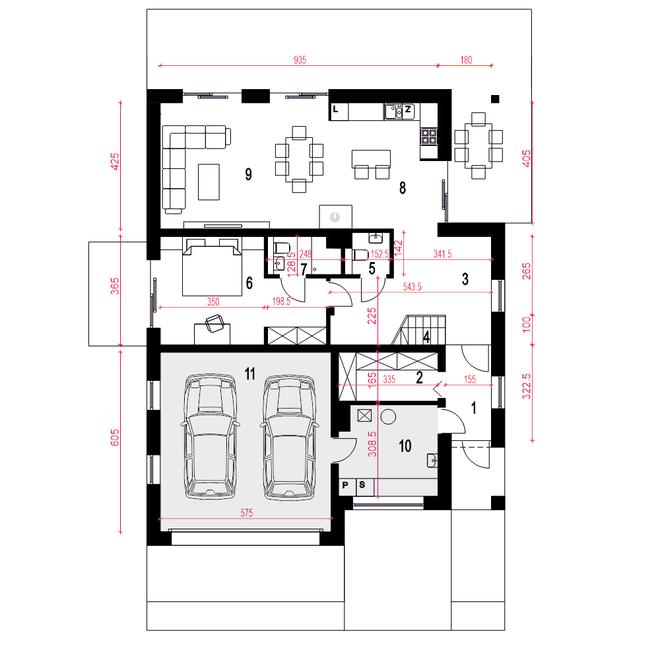 Willa pod kormoranem II z garażem 2-st. [A]